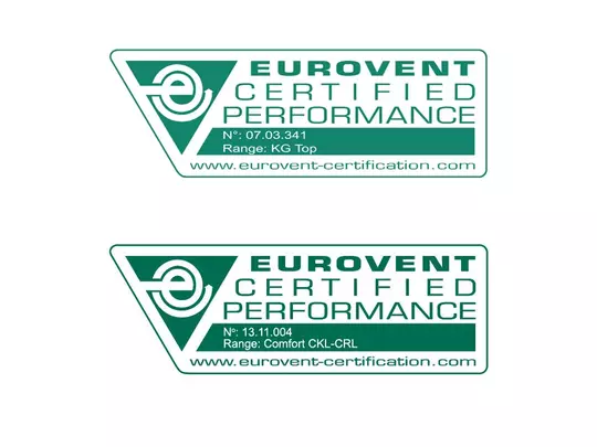 Zertifikat Eurovent 